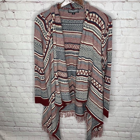 Almost Famous Boho Fringe Hem Open Cardigan XL CLOSET CLEAR OUT - Picture 1 of 4